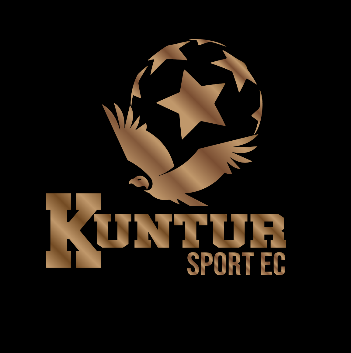 Logo Kuntur Sportec: cóndor, estrella y nombre de la marca